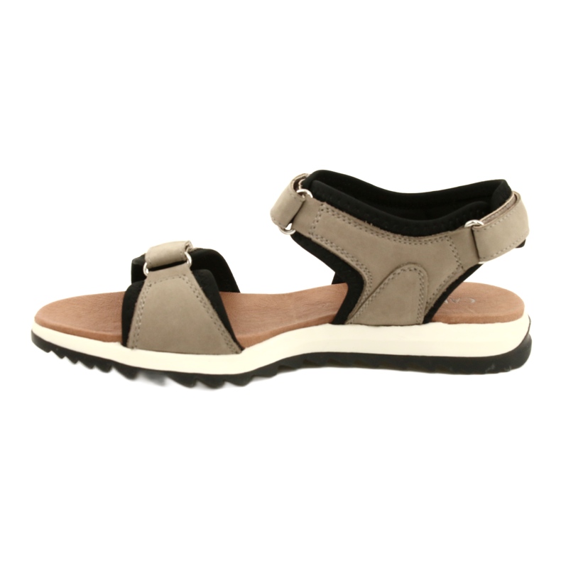 Sandales de sport confortables Caprice 28711-28 334 Taupe Nubuc beige noir 1