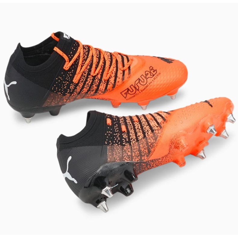 Chaussures de football Puma Future Z 1.3 MxSG M 106750 01 orange oranges et rouges 2
