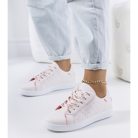 Chaussures de sport rouges et blanches Koho 1 Chaussures de sport rouges et blanches Koho 1