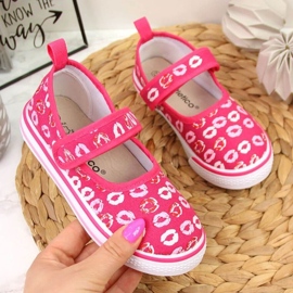 Chaussons ballerines velcro pour la maternelle rose Jr Atletico 1 Chaussons ballerines velcro pour la maternelle rose Jr Atletico 1