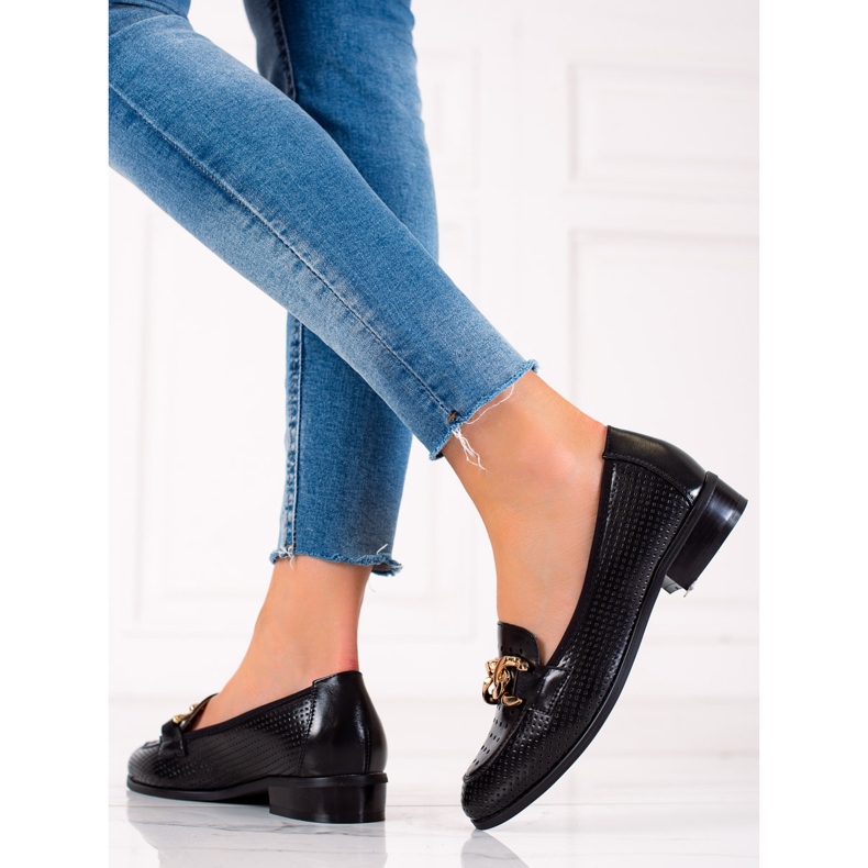 W. Potocki Elégants mocassins Potocki noir 1