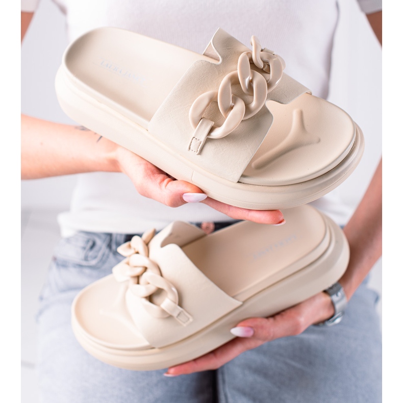 Chaussons mode LA.FI beige 1