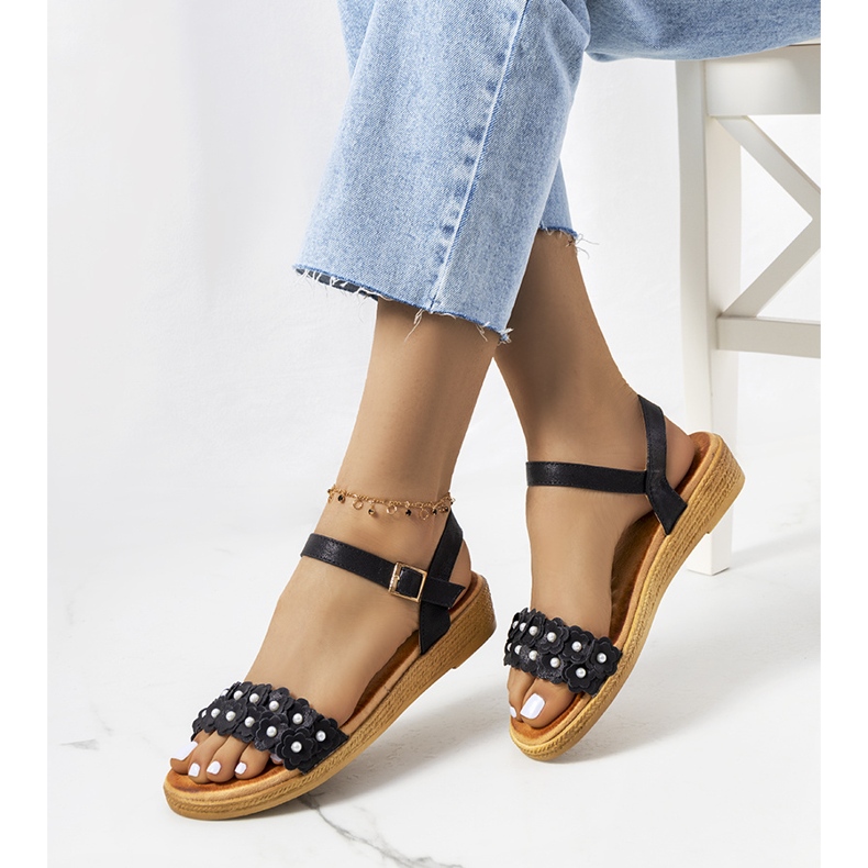 Sandales femme Farra noires 1