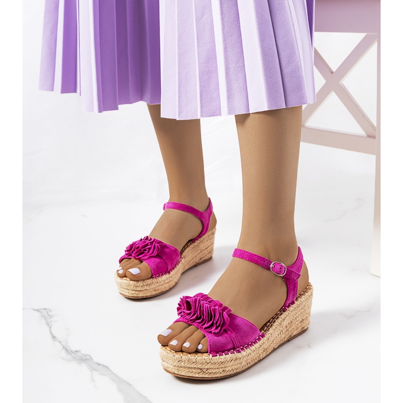 Espadrilles roses sur la plateforme Straden 1 Espadrilles roses sur la plateforme Straden 1