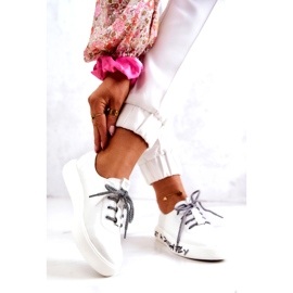 S.Barski Baskets En Cuir Pour Femmes Sur La Plateforme Blanc Marien blanche 2 S.Barski Baskets En Cuir Pour Femmes Sur La Plateforme Blanc Marien blanche 2