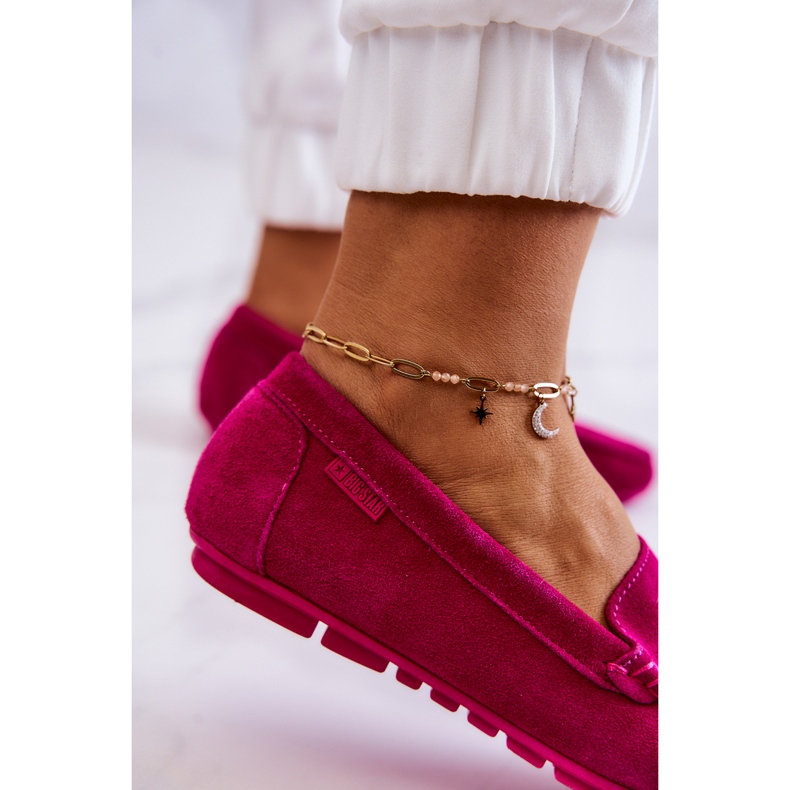 Mocassins Femme Daim Big Star JJ274656 Fuchsia rose 3