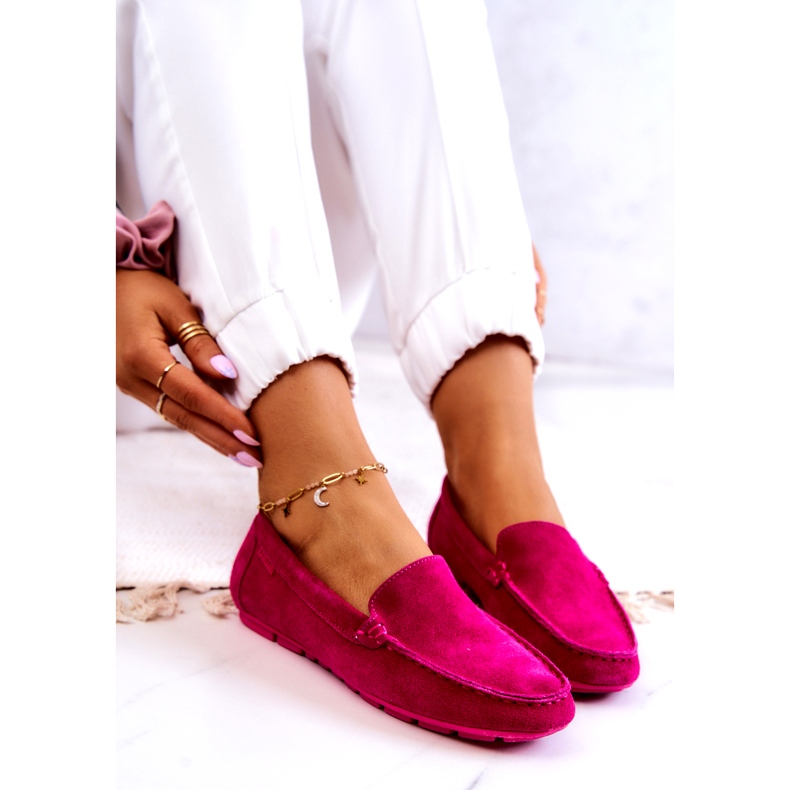 Mocassins Femme Daim Big Star JJ274656 Fuchsia rose 4