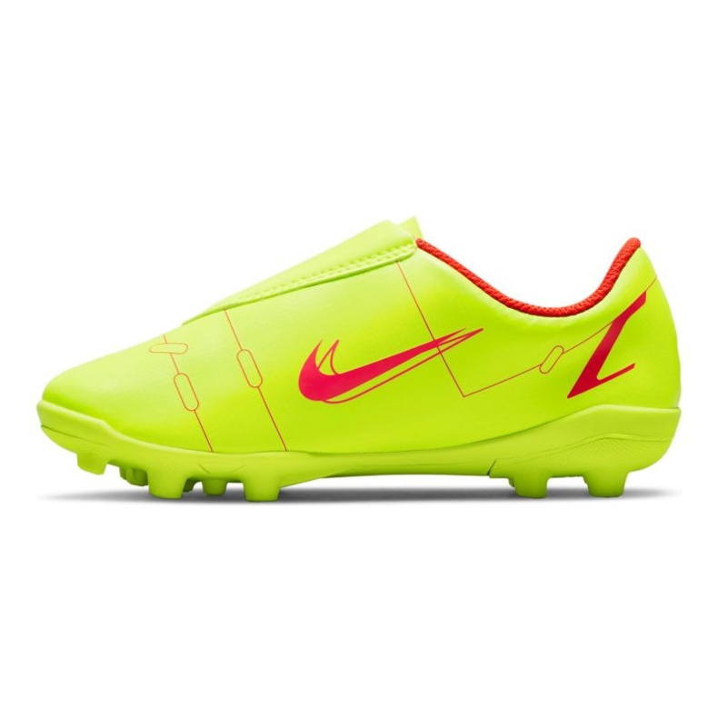 Chaussures de football Nike Mercurial Vapor 14 Club Mg Jr CV0833-760 jaunes 3