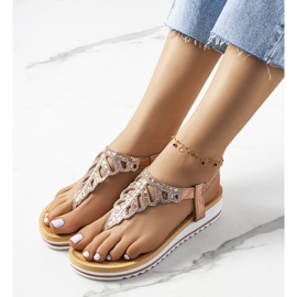 Sandales à plateforme Ahola roses 1 Sandales à plateforme Ahola roses 1