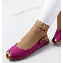 Sandales roses à tige Bene 1