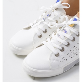 Baskets Tuuri femme blanches et grises 1