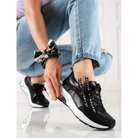 Goodin Baskets en cuir avec fermeture éclair noir 1