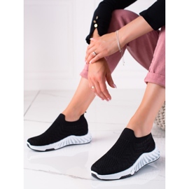 J. Star Chaussures de sport à enfiler noir 1