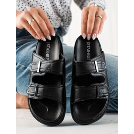 J. Star Tongs velcro décontractées le noir 1