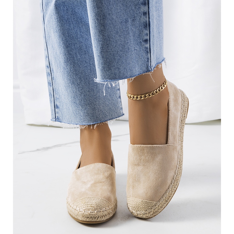 Espadrilles femme Mathea beiges 1