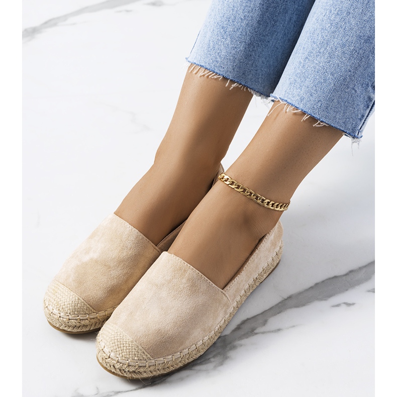 Espadrilles femme Mathea beiges 2