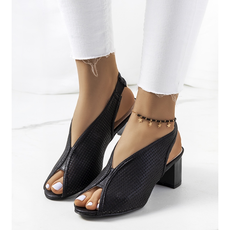 Sandales ajourées Rush noires le noir 1