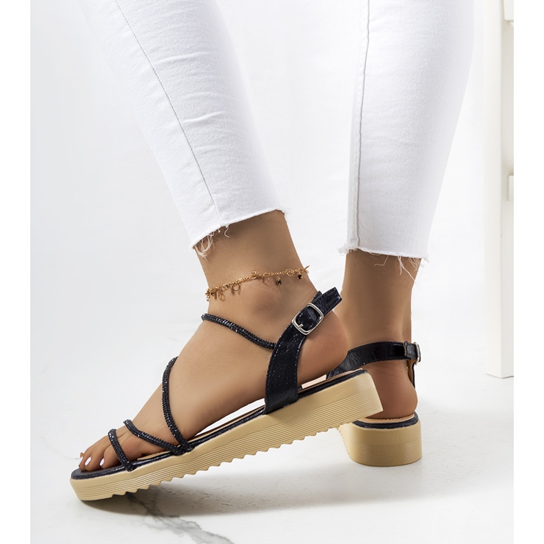 Sandales noires femme Kul. le noir 1