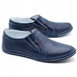 Polbut Chaussures cuir homme 334 bleu marine 3 Polbut Chaussures cuir homme 334 bleu marine 3