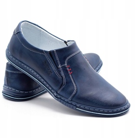 Polbut Chaussures cuir homme 334 bleu marine 4 Polbut Chaussures cuir homme 334 bleu marine 4