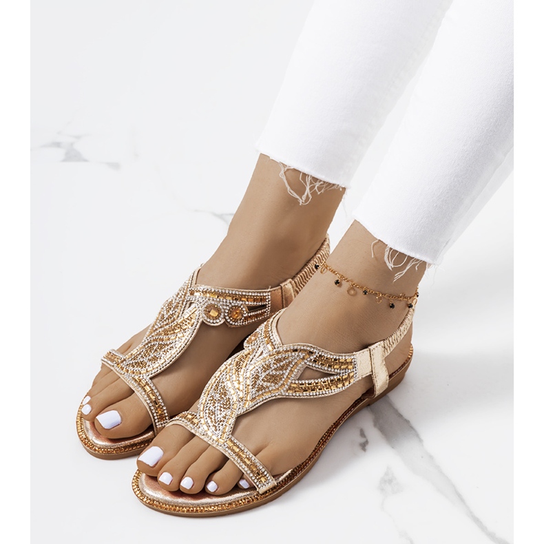 Sandales dorées Mikayla d'or 1