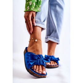 PS1 Chaussons Wendy Cork Sole Bleu Foncé 1 PS1 Chaussons Wendy Cork Sole Bleu Foncé 1