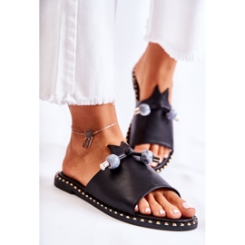 Vinceza Chaussons Classiques Femme Avec Boucle Noir Cassia 1