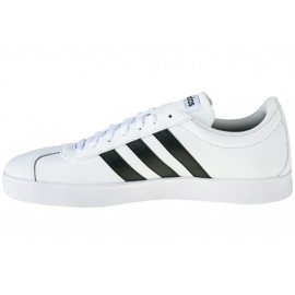 Chaussures Adidas Vl Court 2.0 M DA9868 blanche le noir 1 Chaussures Adidas Vl Court 2.0 M DA9868 blanche le noir 1