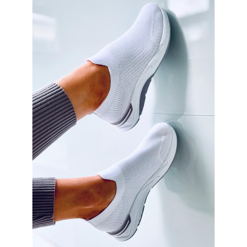 Chaussettes Bloom blanches chaussures de sport 1