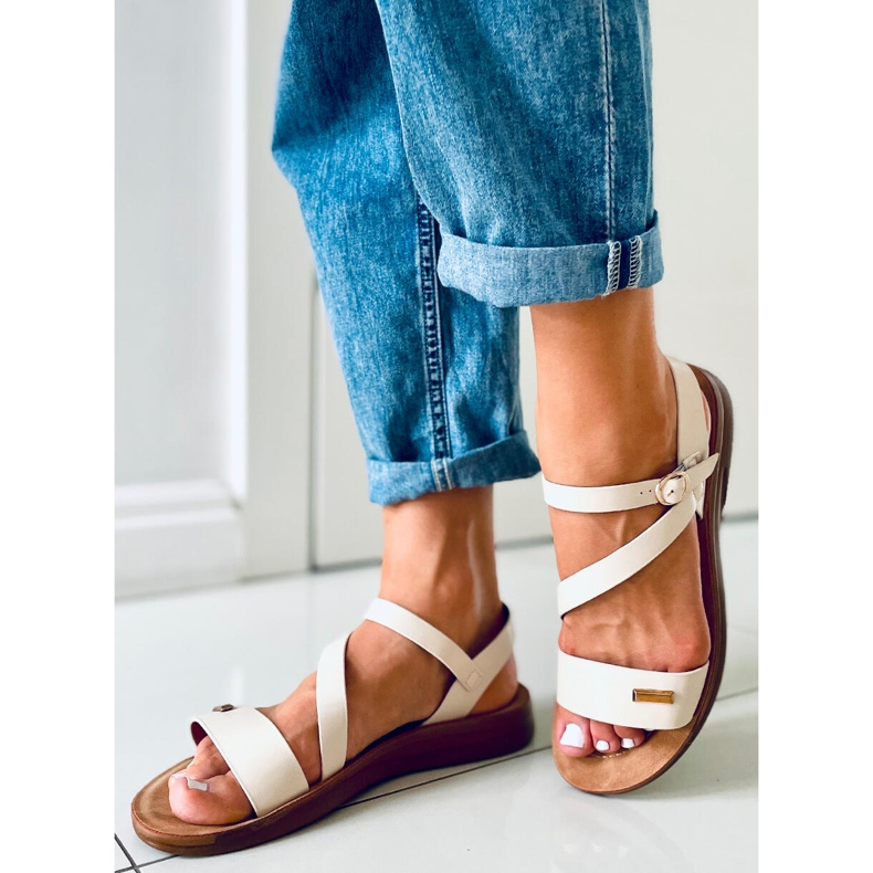 Sandale femme Leaf Beige 2