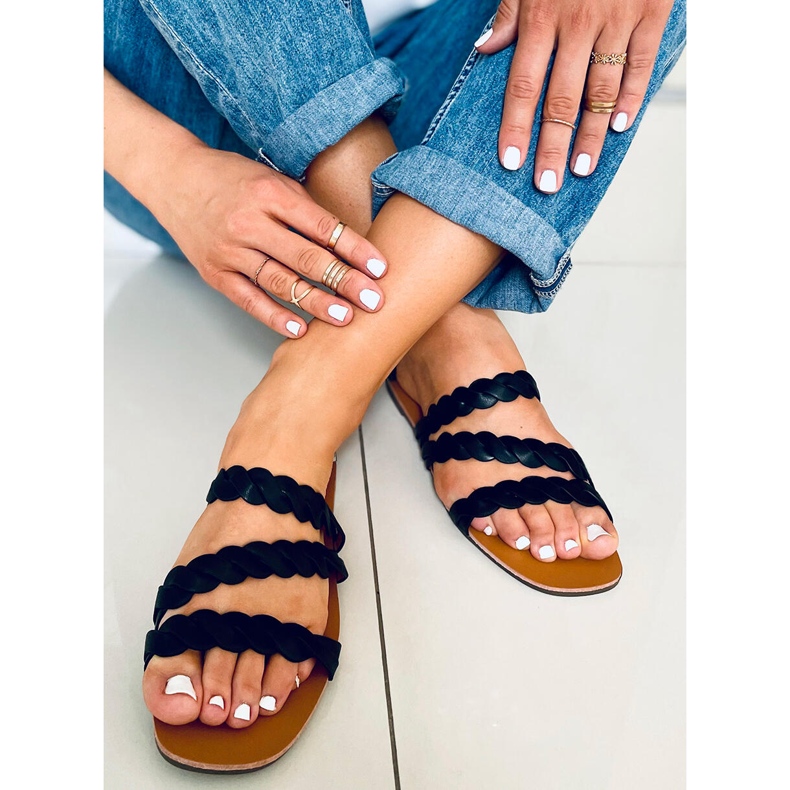 Chaussons femme Clover Noir 1