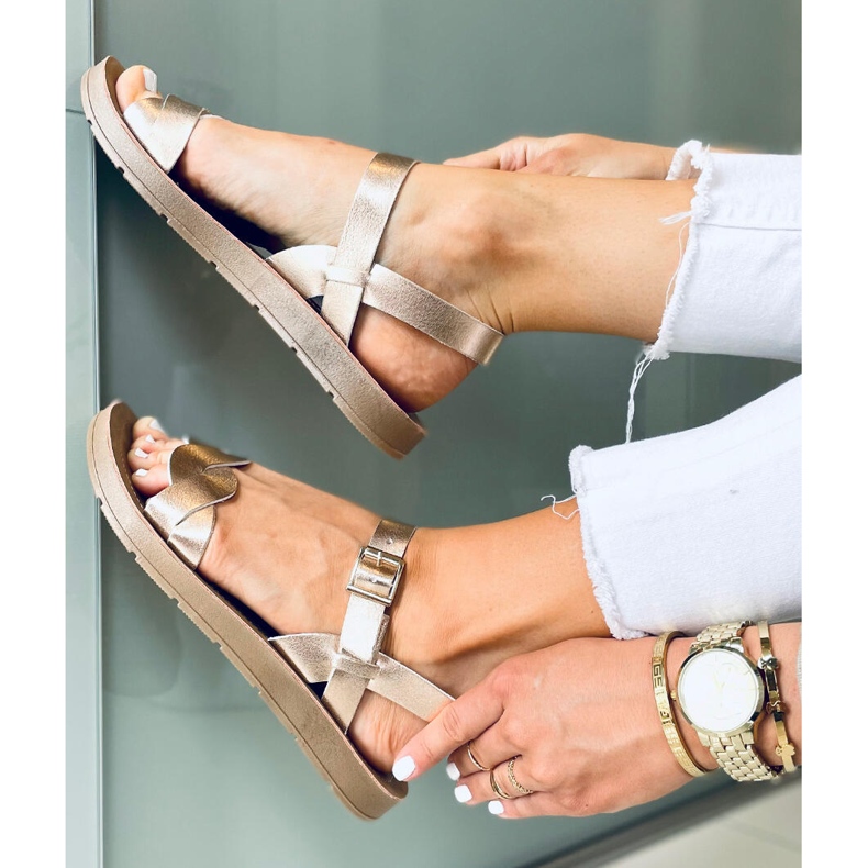 Sandales femme Olivo Champagne rose 2