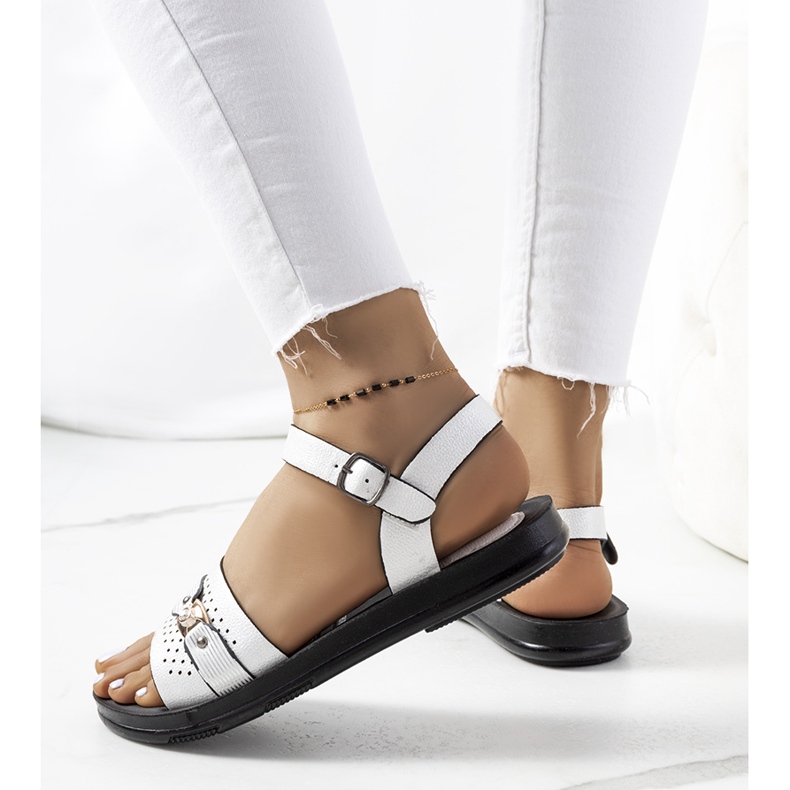 Sandales femme Lehti blanches 2