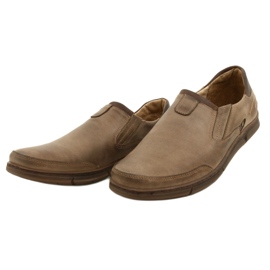 Polbut Mocassins slip-on homme J51 chaussures marron brun 2