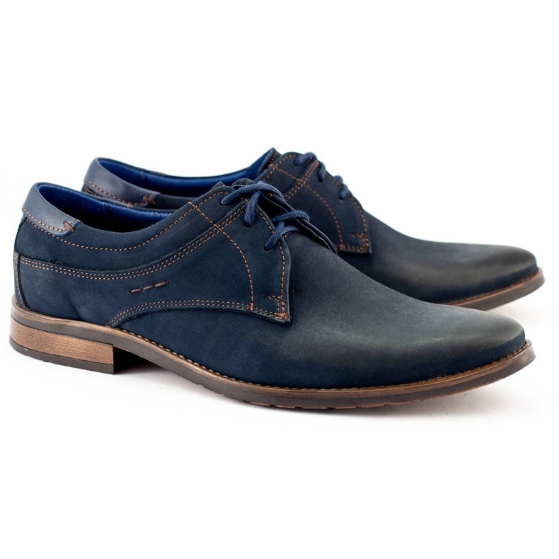 KOMODO Chaussures élégantes pour hommes 877 bleu marine 4