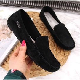 Mocassins En Cuir Noir À Vinceza le noir 1