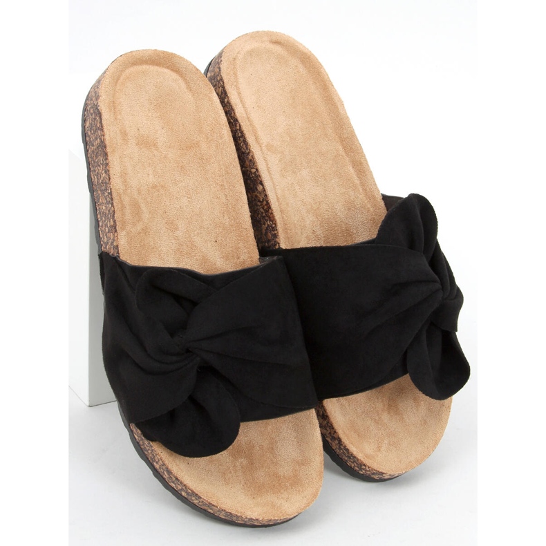 Claquette Dakota en liège noir le noir 2