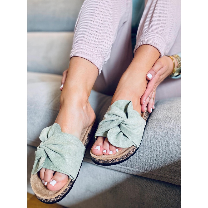 Claquettes en liège Dakota Green vert 1