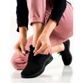 DK Chaussures de sport confortables noir 2