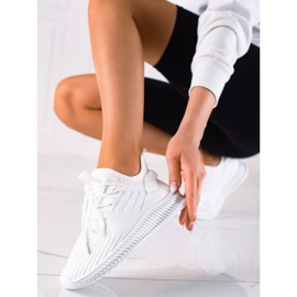 Sweet Shoes Chaussures de sport textiles blanches 1