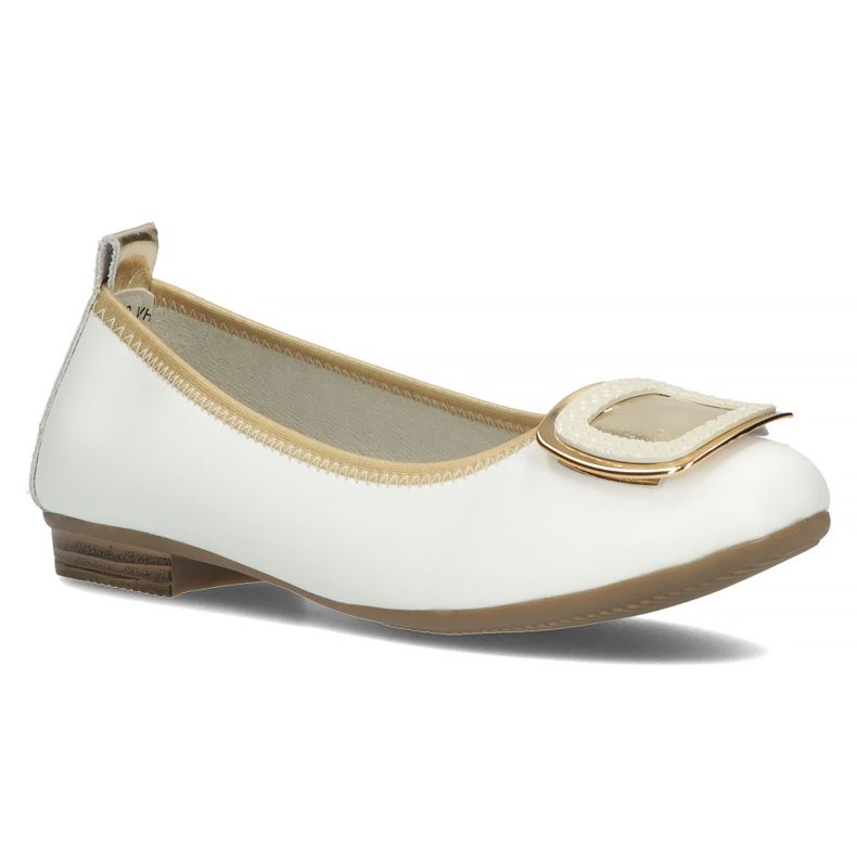 Chaussures en cuir avec décoration Filippo DP3661/22 Wh blanc 1