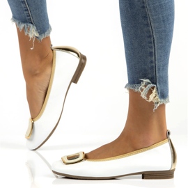 Chaussures en cuir avec décoration Filippo DP3661/22 Wh blanc blanche 8