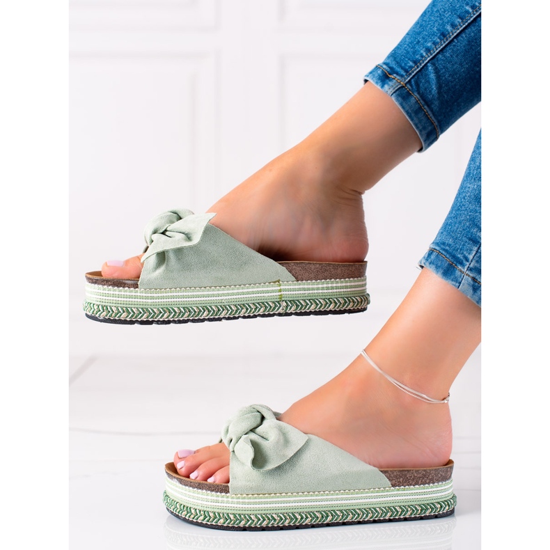 Bestelle Chaussons femme 20-365 gr vert 2