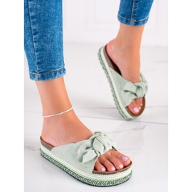 Bestelle Chaussons femme 20-365 gr vert 1
