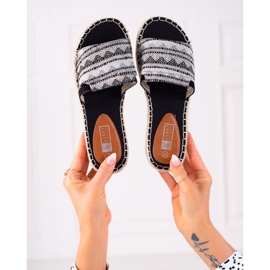 Lucky Shoes Pantoufles À La Mode Sur La Plateforme beige le noir 1