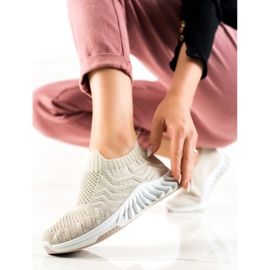 DK Chaussures de sport à enfiler beige 1