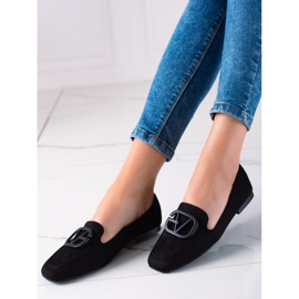 Seastar Mocassins en daim élégants le noir 2