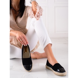 DK Espadrilles Noires Sur La Plateforme 1