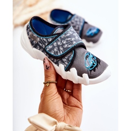 BEFADO S.A. Chaussons Befado Velcro Car 273X339 Gris-Bleu 1 BEFADO S.A. Chaussons Befado Velcro Car 273X339 Gris-Bleu 1