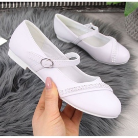 Communion ballerines blanches Jr American Club 1